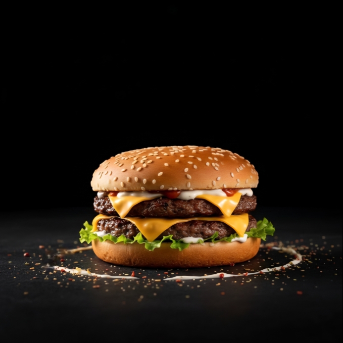 Double Cheese Beef Burger